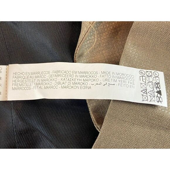 Zara Womens Blazer Double Breasted Jacket S Small Tan Brown 8674/565 NWOT - Picture 5 of 8